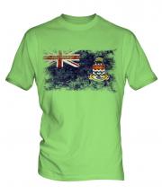 Cayman Islands Distressed Flag Mens T-Shirt