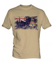 Cayman Islands Distressed Flag Mens T-Shirt