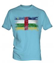Central African Republic Distressed Flag Mens T-Shirt