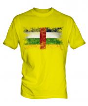 Central African Republic Distressed Flag Mens T-Shirt