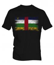Central African Republic Distressed Flag Mens T-Shirt