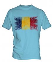 Chad Distressed Flag Mens T-Shirt