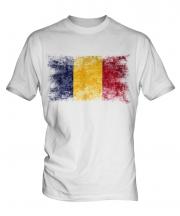 Chad Distressed Flag Mens T-Shirt