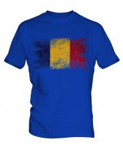 Chad Distressed Flag Mens T-Shirt