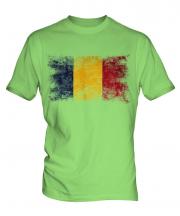 Chad Distressed Flag Mens T-Shirt