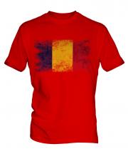 Chad Distressed Flag Mens T-Shirt