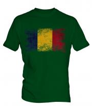 Chad Distressed Flag Mens T-Shirt