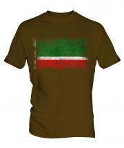 Chechen Republic Distressed Flag Mens T-Shirt
