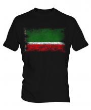 Chechen Republic Distressed Flag Mens T-Shirt
