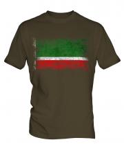 Chechen Republic Distressed Flag Mens T-Shirt