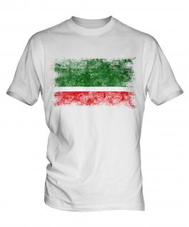 Chechen Republic Distressed Flag Mens T-Shirt