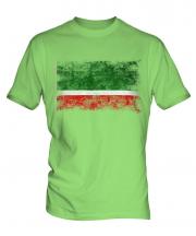 Chechen Republic Distressed Flag Mens T-Shirt