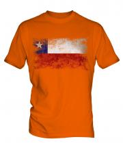 Chile Distressed Flag Mens T-Shirt