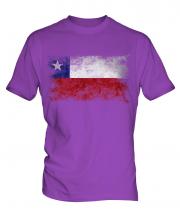 Chile Distressed Flag Mens T-Shirt