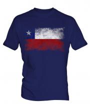Chile Distressed Flag Mens T-Shirt