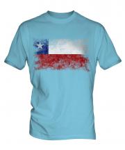 Chile Distressed Flag Mens T-Shirt