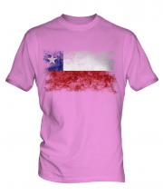 Chile Distressed Flag Mens T-Shirt
