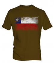 Chile Distressed Flag Mens T-Shirt