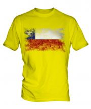 Chile Distressed Flag Mens T-Shirt