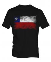 Chile Distressed Flag Mens T-Shirt