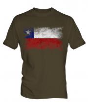 Chile Distressed Flag Mens T-Shirt