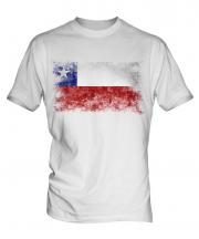 Chile Distressed Flag Mens T-Shirt