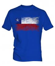 Chile Distressed Flag Mens T-Shirt