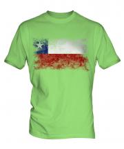 Chile Distressed Flag Mens T-Shirt
