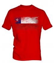 Chile Distressed Flag Mens T-Shirt