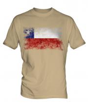 Chile Distressed Flag Mens T-Shirt