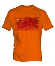 China Distressed Flag Mens T-Shirt