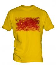 China Distressed Flag Mens T-Shirt
