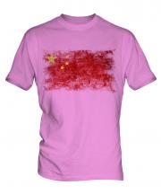 China Distressed Flag Mens T-Shirt