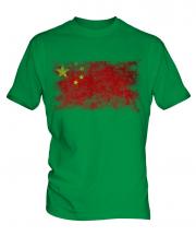 China Distressed Flag Mens T-Shirt