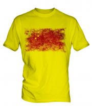 China Distressed Flag Mens T-Shirt