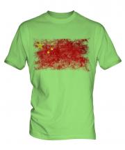 China Distressed Flag Mens T-Shirt