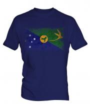 Christmas Island Distressed Flag Mens T-Shirt