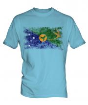 Christmas Island Distressed Flag Mens T-Shirt