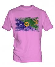 Christmas Island Distressed Flag Mens T-Shirt