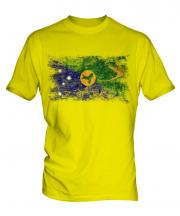 Christmas Island Distressed Flag Mens T-Shirt