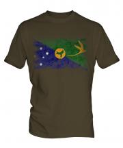 Christmas Island Distressed Flag Mens T-Shirt