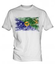Christmas Island Distressed Flag Mens T-Shirt