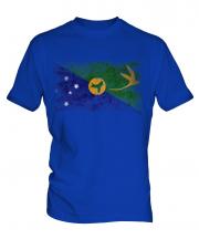 Christmas Island Distressed Flag Mens T-Shirt