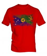 Christmas Island Distressed Flag Mens T-Shirt