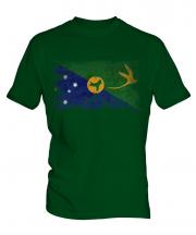 Christmas Island Distressed Flag Mens T-Shirt
