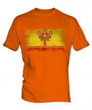 Chuvashia Distressed Flag Mens T-Shirt
