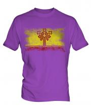 Chuvashia Distressed Flag Mens T-Shirt