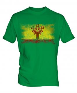 Chuvashia Distressed Flag Mens T-Shirt