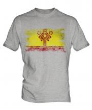 Chuvashia Distressed Flag Mens T-Shirt