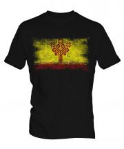 Chuvashia Distressed Flag Mens T-Shirt